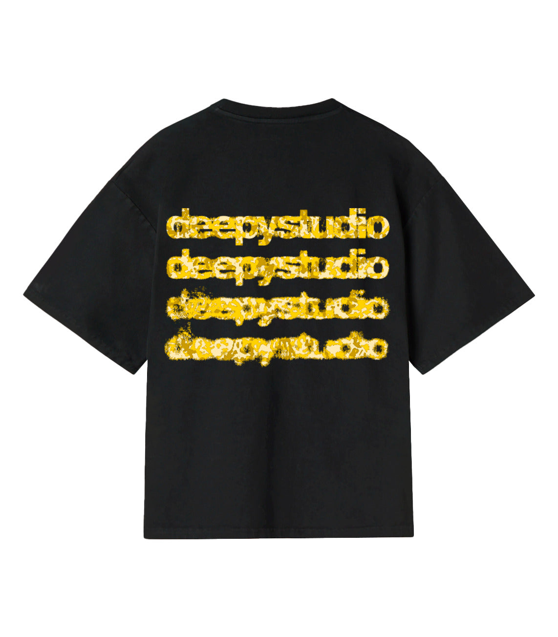 CAMO OVERSIZE TEE BLACK