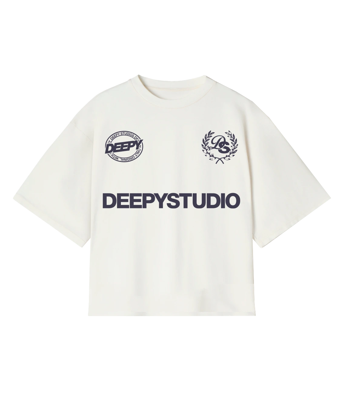 STUDIO CROP TEE WHITE