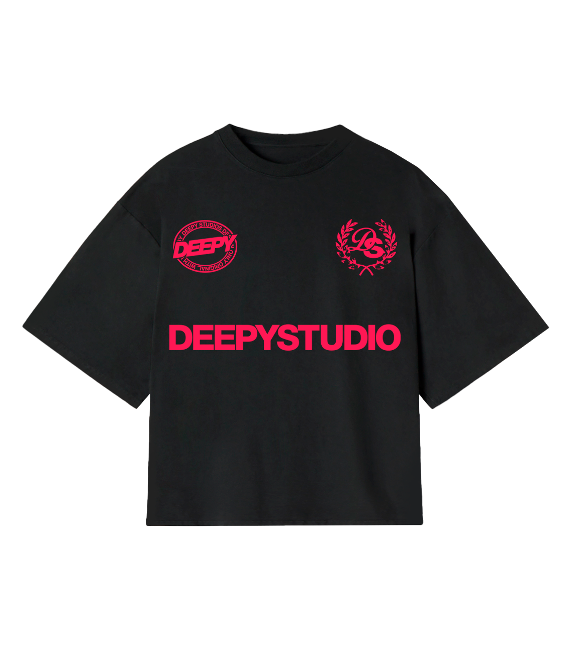 STUDIO CROP TEE BLACK
