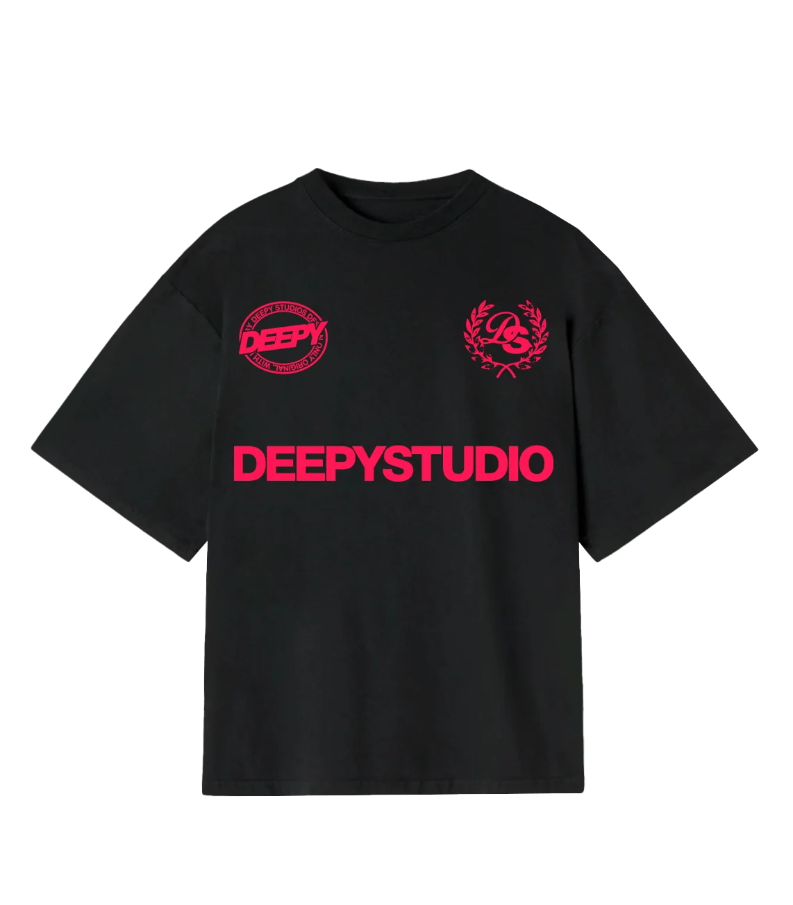 STUDIO OVERSIZE TEE BLACK